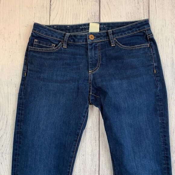 Banana Republic Ultimate Skinny Jeans 27 Dark Wash Inseam 28" - Picture 2 of 13